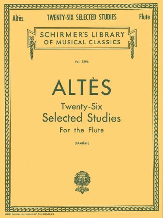 ALTES:26 SELECTED STUDIES FOR FLUTE