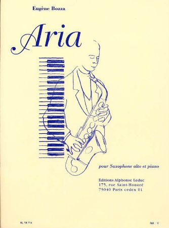 BOZZA E.:ARIA POUR SAXOPHONE ET PIANO