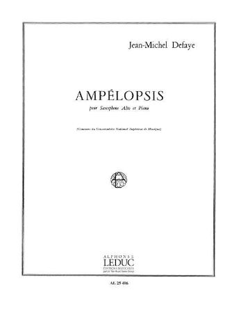 DEFAYE:AMPELOPSIS POR SAX ALTO & PIANO