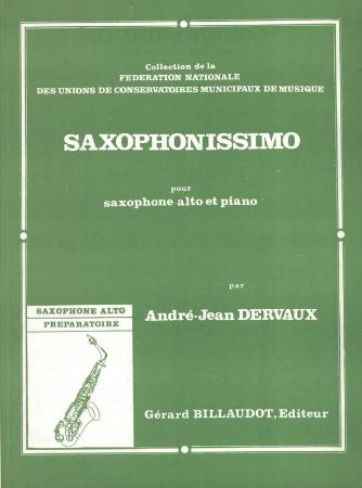 DERVAUX:SAXOPHONISSIMO ALTO SAX & PIANO