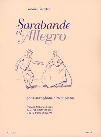 GROVLEZ G:SARABANDA ET ALLEGRO,SAX+PIANO