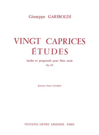 GARIBOLDI:VINGT CAPRICES ETUDES OP.333