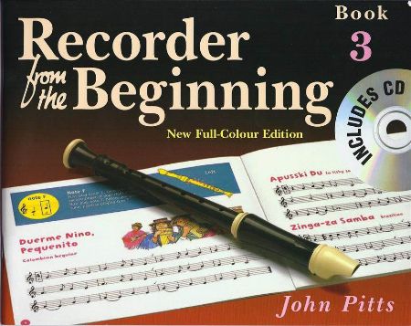 PITTS:RECORDER FROM THE BEGINNING 3 + CD New full colour edition