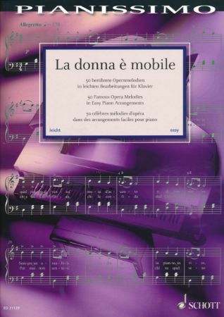 LA DONNA E MOBILE 50 FAMOUS OPERA MELODIES FOR PIANO EASY