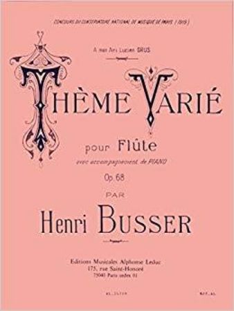 BUSSER H.:THEME VARIE OP.68