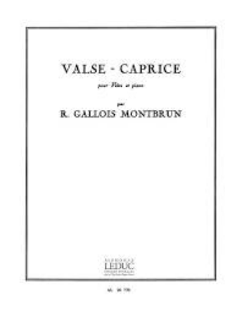 MONTBRUN: VALSE-CAPRICE FLUTE ET PIANO