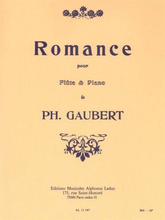 GAUBERT:ROMANCE POUR FLUTE ET PIANO