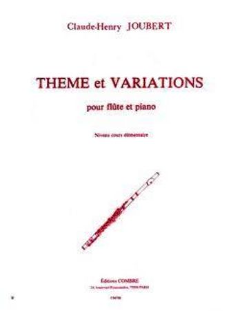JOUBERT:THEME ET VARIATIONS FLUTE ET PIANO