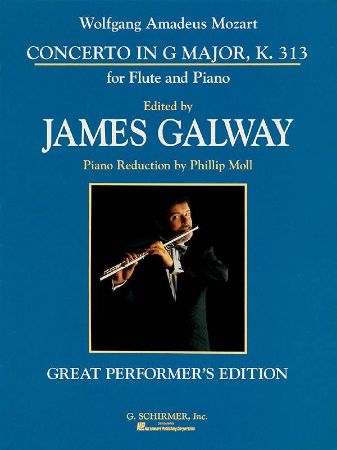 MOZART: CONCERTO IN G MAJOR K.313 (GALWAY) FOR FLUTE AND PIANO