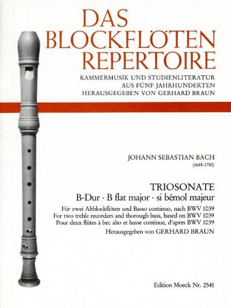 BACH J.S.:TRIOSONATE B-DUR BWV 1039