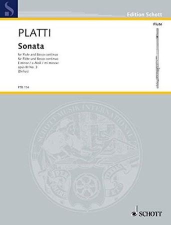PLATTI:SONATA E-MOLL OP.III NO.3 FLUTE AND PIANO