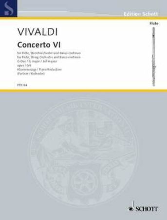 VIVALDI A.:CONCERTO VI.G-DUR OP.10/6 FLUTE AND PIANO