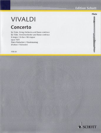 VIVALDI:CONCERTO D-DUR OP.10/3 FLUTE AND PIANO "IL CARDELLINO"