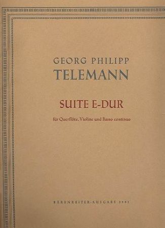 TELEMANN:SUITE E-DUR FLUTE AND PIANO