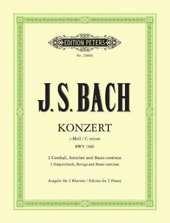 BACH J.S.:KONZERT C-MOLL BWV1060 EDITION FOR 2 PIANOS