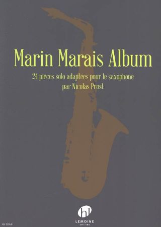 MARIN MARAIS ALBUM POUR SAXOPHONE