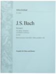 BACH J.S.:KONZERT G-MOLL BWV 1056 OBOE AND PIANO