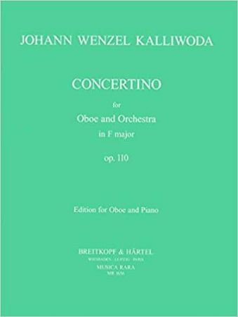 KALLIWODA:CONCERTINO OP.110 IN F MAJOR  OBOE AND PIANO