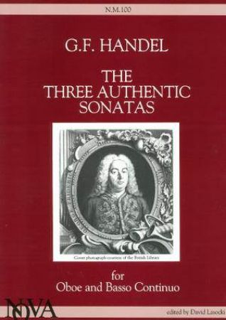 HANDEL:THE THREE AUTHENTIC SONATAS OBOE AND PIANO