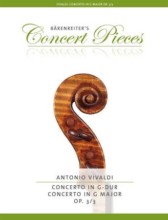VIVALDI:CONCERTO IN G OP.3/3 VIOLIN AND PIANO
