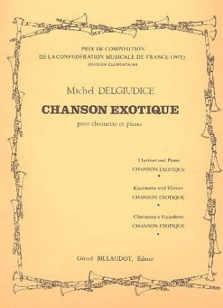 DELGIUDICE M:CHANSON EXOTIQUE CLARINETTE ET PIANO