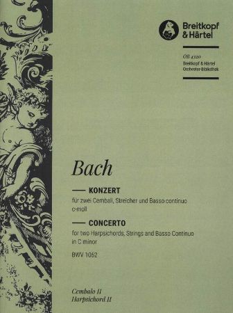 BACH J.S.:CONCERTO FOR PIANO BWV 1062 C MINOR SOLO 2