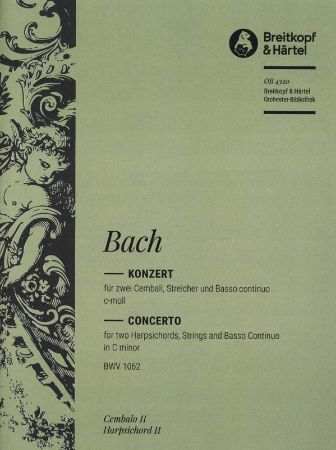 BACH J.S.:CONCERTO FOR PIANO BWV 1062 C MINOR SOLO 2