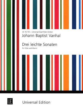 VANHAL:THREE EASY SONATAS FOR FLUTE AND PIANO