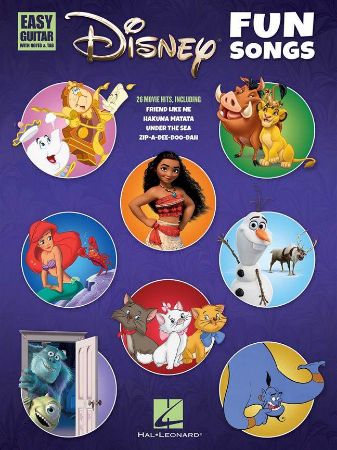 DISNEY FUN SONGS EASY GUITAR WITH NOTES & TAB