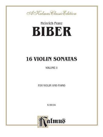 BIBER:16 VIOLIN SONATAS VOL.2 FOR VIOLIN AND PIANO