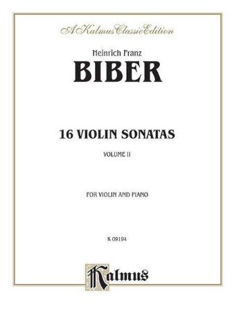 BIBER:16 VIOLIN SONATAS VOL.2 FOR VIOLIN AND PIANO