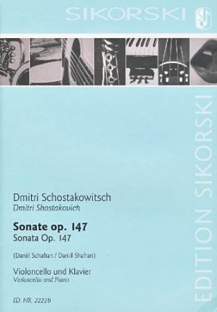 SCHOSTAKOWITSCH:SONATE OP.147  VIOLONCELLO AND PIANO