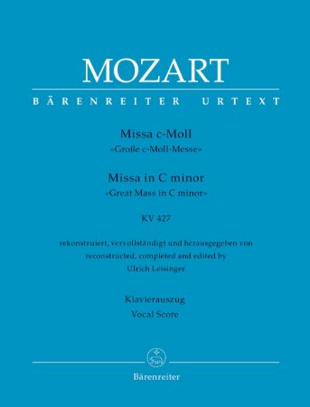 MOZART:MISSA IN C-MOLL KV 427 VOCAL SCORE