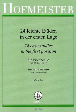 HOFMEISTER:24 EASY STUDIES IN THE FIRST POSITION CELLO