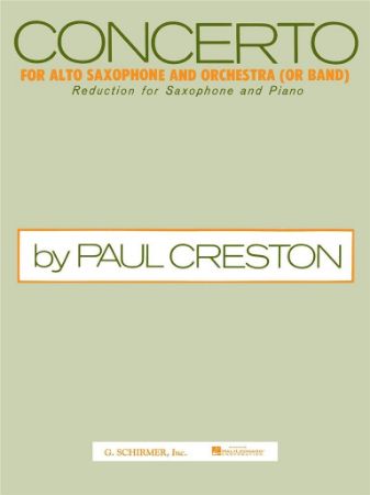 CRESTON:CONCERTO FOR ALTO SAXOPHONE AND PIANO