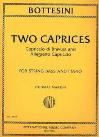 BOTTESINI:TWO CAPRICES FOR STRING BASS AND PIANO