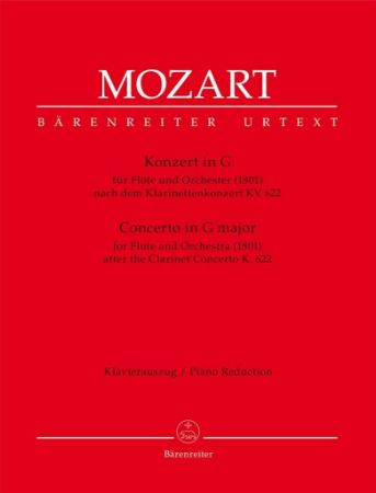 MOZART:KONZERT IN G KV 622 FLUTE AND PIANO