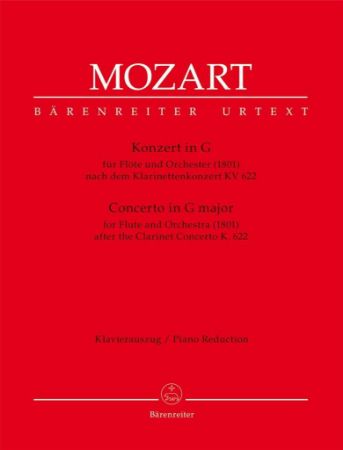 MOZART:KONZERT IN G KV 622 FLUTE AND PIANO