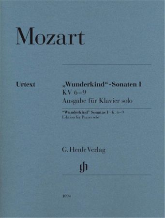 MOZART:"WUNDERKIND SONATEN" SONATEN 1/ KV 6-9 PIANO SOLO