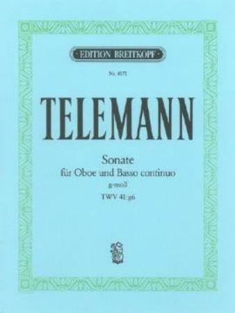 TELEMANN:SONATA FOR OBOE TWV 41 e6 OBOE AND PIANO
