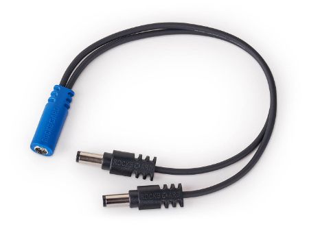 RockBoard Power Ace Voltage Doubler Y Cable, 2 x 2.1 x 5.5 mm barrel plug (serie