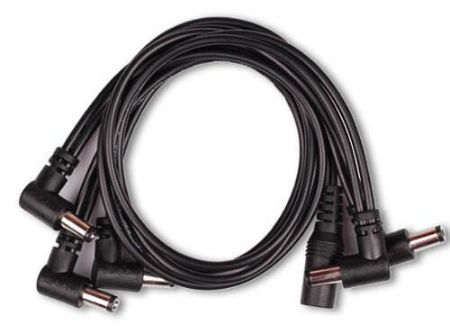 Mooer napajalni kabel za efekte Power Daisy Chain Cable, 5 Plugs, angled