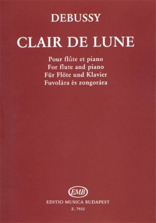 DEBUSSY:CLAIR DE LUNE FOR FLUTE AND PIANO