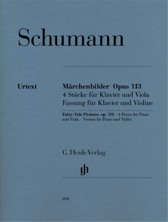 SCHUMANN:FAIRY TALES PICTURES OP.113 VIOLIN AND PIANO