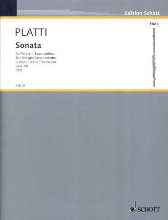 PLATTI:SONATA G-DUR OP.3/6 FLUTE AND PIANO