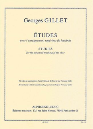 GILLET:ETUDES/STUDIES L'ENSEIGNEMENT SUPERIEUR FOR OBOE