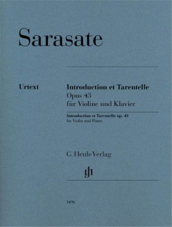 SARASATE:INTRODUCTION ET TARENTELLE OP.43 FOR VIOLIN AND PIANO
