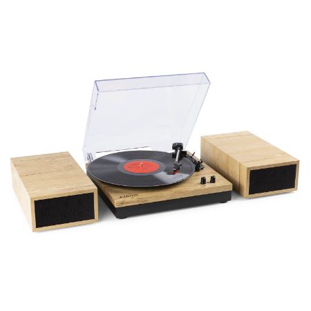 Fenton gramofon RP165L Record Player Set Light Wood BT
