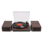 Fenton gramofon RP165D Record Player Set Dark Wood BT