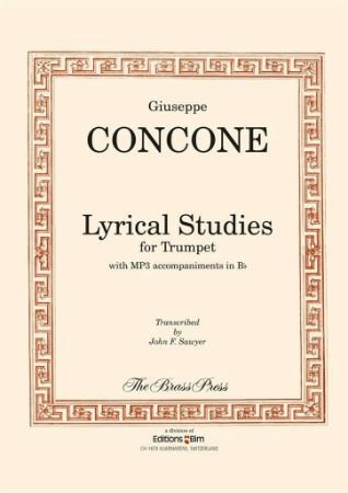 CONCONE:LYRICAL STUDIES FOR TRUMPET+MP3